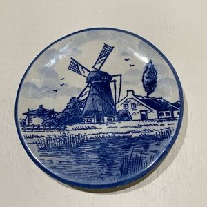DELFT BLUE Hand-painted 4” Wall Plate